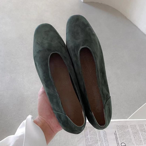 Chaussures plates pour femmes en daim de mouton 100%, mocassins formels, à enfiler, respirants, antidérapants, légers, chaussures de bureau, logo personnalisé - Product Image 3