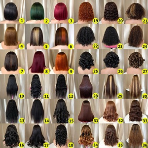 วิกผมบ๊อบแบบมีลูกไม้ด้านหน้าและหนา13x4สำหรับผมมนุษย์แบบสั้นไม่มีกาวสำหรับผมหน้าม้า - Product Image 6