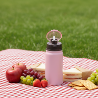 Coffrets Boîte à Lunch en Plastique pour Enfants avec Bouteille d'Eau de 400ml, Compartiment, Boîte Repas Étudiant Mignonne, Ensemble Bento pour Élèves