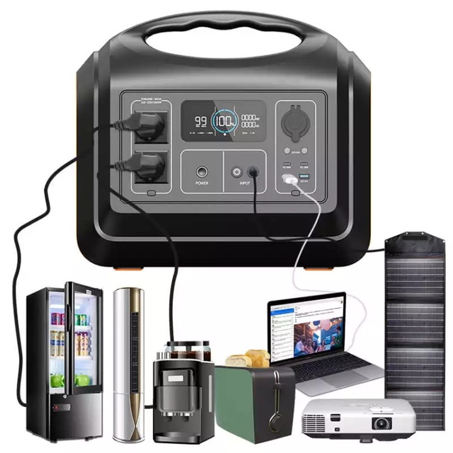New Arrival 600W Portable Power Stations Lithium Battery Solar System Home Outdoor Generator Fast Charging USB Backup Car MPPT