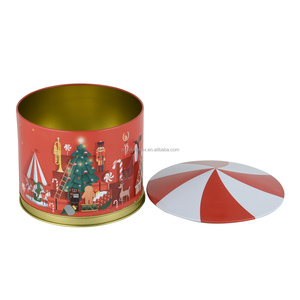 Boîte en fer blanc de carrousel de musique de Noël imprimé personnalisé de haute qualité pour stocker des collations bonbons chocolats thé-une boîte à biscuits polyvalente - Product Image 3