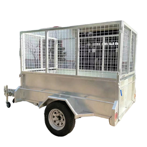 Nouvelle arrivée <span class=keywords><strong>Remorque</strong></span> à plateau pour voiture de 750 kg Remorques à plateau 8x5 <span class=keywords><strong>Remorque</strong></span> à plateau à double essieu galvanisée - Product Image 1