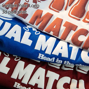 <strong>Custom</strong> logo 3d Puff <strong>Printing</strong> T Shirt Short Sleeve <strong>Tshirt</strong> 100% Cotton Blank T-shirt Oversized t Shirt for <strong>Men</strong> - Product Image 5