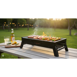 Barbecue pliant en métal léger de bonne qualité OEM/ODM pour charbon et bois, idéal pour le camping, la survie et les voyages - Modèle EPDGFC000 - Product Image 1
