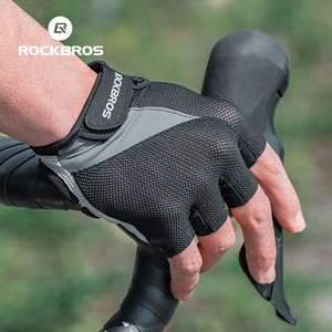 ROCKBROS-<span class=keywords><strong>guantes</strong></span> antideslizantes para <span class=keywords><strong>ciclismo</strong></span>, para hombre y <span class=keywords><strong>mujer</strong></span>, transpirables, de medio dedo, para <span class=keywords><strong>ciclismo</strong></span> de montaña - Product Image 3