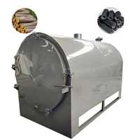 Gran oferta, horno de coalificación tipo carbón móvil, máquina móvil para hacer carbón, máquina móvil de carbonización de carbón