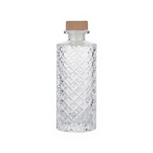 Botellas de Vino al por Mayor con Forma de Campana y Nervaduras, Botellas de Vidrio Transparente de 250 ml para Cosméticos, Aromaterapia y Bodas - Product Image 2