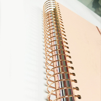 Logotipo personalizado impreso A4 A5 cuaderno de tapa dura espiral semanal mensual lácteos planificador diario