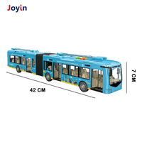Ensemble de jouets de véhicule de ville de 1:16 avec fonction d'inertie et son réaliste Bus à deux étages pour les enfants dans les aventures de voyage et les jeux en plein air