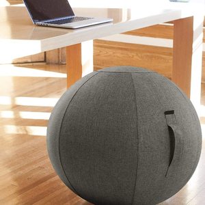 Sedia a Sfera in PVC 55cm, Leggera e Autoportante, Set per Esercizi di Yoga Ergonomici per Attivare la Postura, per Ufficio, Dormitorio, Casa e Palestra - Product Image 3
