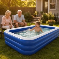 Piscine gonflable écologique pour enfants, idéale pour les jeux aquatiques en plein air, dans le jardin ou lors de fêtes estivales.
