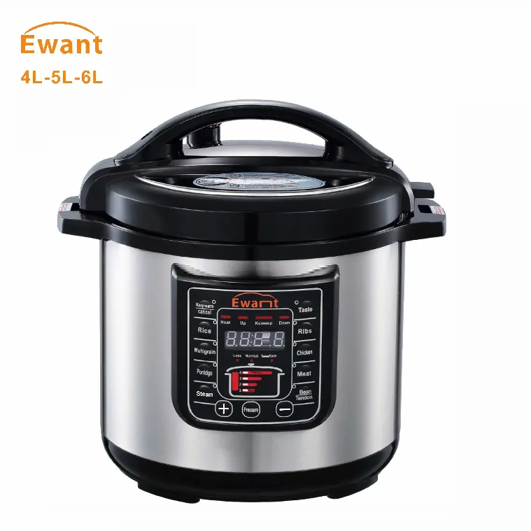 Ewant 5L MultiFunction Smart Automatic Stainless Steel Household Electric Pressure Cooker
