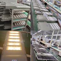 Lampe solaire tout-en-un intégrée pour rue, éclairage extérieur étanche, module d'éclairage LED pour rue, 100W 200W 300W 500W, CRI élevé 90