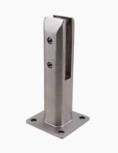 热销不锈钢方顶安装玻璃龙头玻璃泳池围栏玻璃扶手栏杆 - Product Image 2