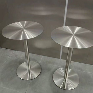 <span class=keywords><strong>Taburete</strong></span> Lateral de Acero Inoxidable de Estilo Nórdico Minimalista Industrial, Mesa Alta de Café y Taburetes de Bar para Cafetería - Product Image 5