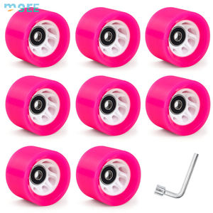 SeeMore 8 pièces intérieur extérieur Quad roues de patin à roulettes pour Roller Derby patinage de <span class=keywords><strong>vitesse</strong></span> 58*32/39mm 82A roues de ligne de remplacement - Product Image 4