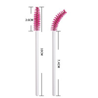 Brosses de mascara jetables en nylon 50 pcs/sac baguettes de brosse d'extension de cils