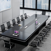 Table de Conférence Multi-Personnes pour Salle de Réunion, Bureau et Chaise Modernes Simples, Combinaison de Table de Formation Rectangulaire