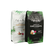 Sac d'emballage de café vide à fond plat avec impression personnalisée 150g 250g 340g 500g sacs de café avec valve et fermeture à glissière