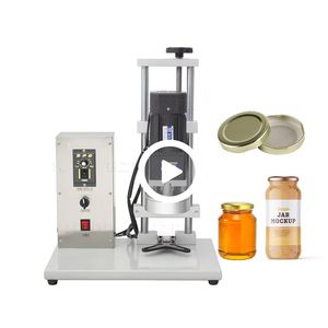 Machine à boucher les bouteilles DHZ-450B, presse à bouchons semi-automatique, pour sceller les bouteilles en plastique, les bocaux en verre, les canettes, machines à vissage et à capsulage - Product Image 1