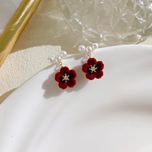 Dernières boucles d'oreilles géométrique damier fleur Design simple bijoux d'oreille en métal pour femmes été plage vacances accessoires - Product Image 4