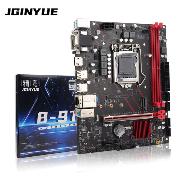JGINYUE M-ATX 8-9TH D4 LGA 1151 Motherboard Support Core I3 8100/i5 8400/i7 8700/i3 9100/i5 9400/i7 9700 CPU DDR4