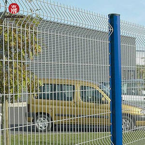 Clôture en treillis métallique soudé incurvé en 3D, revêtement en PVC, triangle - Product Image 6