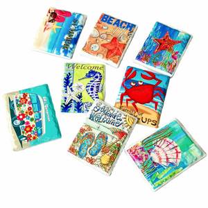 Imanes de Refrigerador Personalizados de Resina y Metal Pintados, Serie Océano, Decoración del Hogar, Tecnología de Estampado, Imanes Promocionales Diarios - Product Image 1