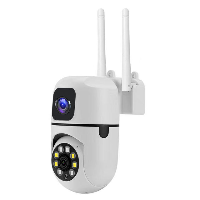 1080P Indoor Wireless Camera De Surveillence Dual Lens 2.4G WiFi IP Home HD Security Camera with Two Way Audio Night Vision