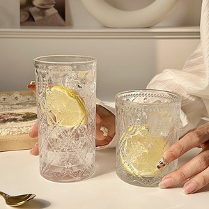 Modern Vintage Custom <strong>Glass</strong> Cup Diamond Clear Engraved Crystal Shot <strong>Glass</strong> Stemless Whiskey Wine <strong>Glasses</strong> for Bar <strong>Party</strong> - Product Image 2