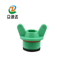 Bouchon fileté en plastique résistant à la chaleur moulé par injection, couleur et taille personnalisables, marque Zhongchengda