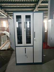 <strong>Lockable</strong> 2-Door Steel Filing <strong>Cabinet</strong>,Metal Storage Locker with Handle, Durable Cold Rolled Steel <strong>Cabinet</strong> for Workshop &amp; School - Product Image 2