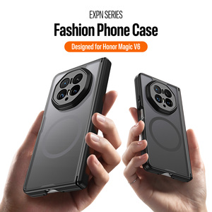 เคสโทรศัพท์แบบแม่เหล็กสำหรับ Honor Magic V6 ป้องกันรอบด้าน โปร่งใส บางเฉียบ ปิดคลุมสองด้าน เคสพับได้ - Product Image 3