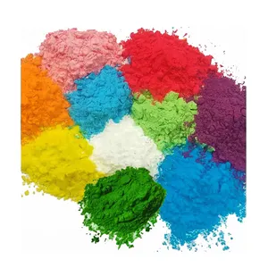 Warna UV Bubuk Pigmen Lari Kosmetik Label Pribadi Bubuk Lari Warna Holi untuk Pesta Bubuk Holi