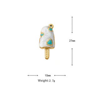 <span class=keywords><strong>INSHot</strong></span> Colgante de Acero Inoxidable FASCM-53 con Diseño de Caramelo de Dopamina, Helado y Donut, Abalorios de Diseño Moderno para Collar, Pendientes y Regalo de Fiesta - Product Image 5