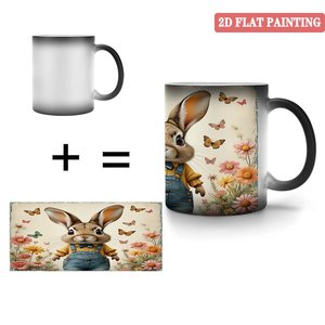 Taza de Cerámica Sublimada con Paisaje Urbano Personalizado, Negra Esmerilada de 11 oz, Taza Mágica que Cambia de Color con el Calor - Product Image 4
