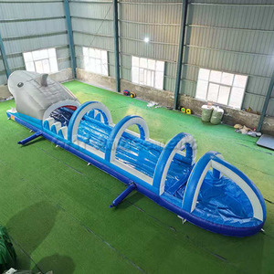 Grand toboggan <span class=keywords><strong>gonflable</strong></span> commercial en forme de <span class=keywords><strong>ventre</strong></span> de requin avec arche pour enfants et adultes - Product Image 5