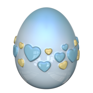 بيع بالجملة جرة قلب سيراميك زرقاء مخصصة مصنوعة يدويًا لرماد الطفل أو الحيوانات الأليفة جرة تذكارية حديثة على شكل بيضة جرة تذكار مخصصة للرضع - Product Image 3