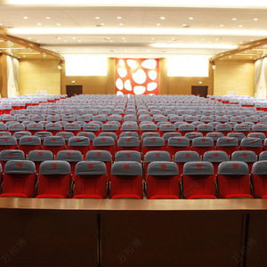 เก้าอี้ประชุม Manwa Expo รุ่น HB501 สีแดง แบบเรียงแถว สำหรับโรงเรียน พร้อมที่วางแขน - Product Image 3