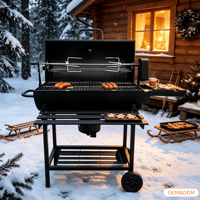 Barbecue portable au charbon de bois Santa Maria pour l'extérieur, style argentin