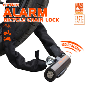 <span class=keywords><strong>Antivol</strong></span> de chaîne de vélo en acier robuste avec clés, câble de sécurité pour <span class=keywords><strong>moto</strong></span> et vélo - Product Image 1