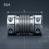 Connecteur d'arbre à soufflets en alliage d'aluminium de précision pour l'amortissement des vibrations dans les systèmes de découpe laser et de gravure CNC