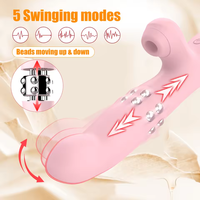 Aufblasbarer Klitoris-Vibrator für Frauen mit 10 Vibrationsmodi, 7 Frequenzen, Fernbedienung, Täglich Wasserdicht, USB Magnetisches Aufladen
