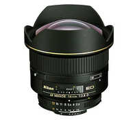 Lensa Nikon AF 14mm F/2.8D ED Ultra Wide Angle Prime Bekas, Mount F untuk Kamera DSLR Nikon Full Frame APS-C, Kondisi Bagus