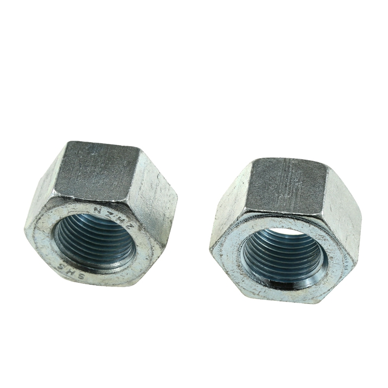 High Quality Zinc Plated 7/8" 1" 1-1/8" 1-1/4" Grade 2H Heavy Hex Nut