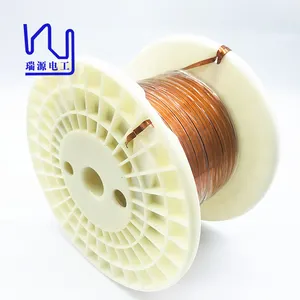 Enameled Wire Copper AIW 220 Degree Polyamideimide Enameled Flat Copper Wire For Transformers