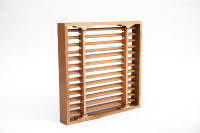 Système de ventilation d'air, grille de déflection en bois du système CVC, grille d'aération du système CVC