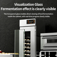 Armoire de fermentation automatique réfrigérée électrique professionnelle en acier inoxydable pour pain/pizza/pâte avec fonction vapeur