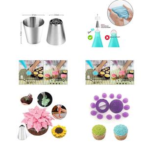Offre Spéciale : Kit de 137 Outils et Accessoires de Pâtisserie en Acier Inoxydable Russe, Fournitures de Décoration de Gâteaux, <span class=keywords><strong>Moule</strong></span> en <span class=keywords><strong>Silicone</strong></span> et Résine pour Barres - Product Image 5