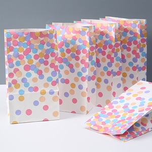 Sacchetto di Carta Kraft Bianco o Marrone Economico con Logo Personalizzato Stampato, Fondo Piatto, per Imballaggio Alimentare, Regalo, Artigianato e Prodotti per la Casa - Product Image 1